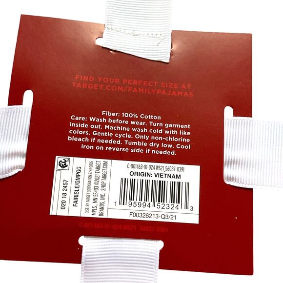 Women's XL Sleep Lounge Set Winter Red White Green NWT - Picture 5 of 5